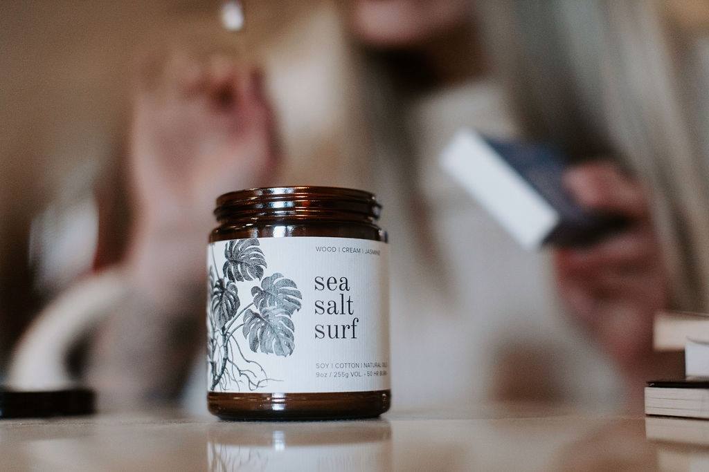 Sea Salt Candle, Lucky Honey Bee